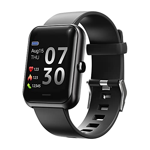 MicLee Damen Herren Smartwatch Fitness Armband Pulsuhren Fitness Tracker Wasserdicht IP68 Fitness Uhr Sportuhr Schrittzähler für Android iOS Handy Smart Watch mit 4 Unterschiedliche Zifferblätter von MicLee