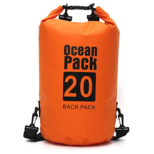 Micacorn Wasserdichter Beutel, 5L Dry Bag Lang Verstellbarer Schultergurt Wasserdichter Taschen für Kajakfahren, Bootfahren, Kanufahren, Rafting, Wandern, Schwimmen, Camping, Snowboarden von Micacorn