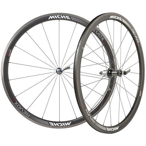 Miche Sport Mozzi Revox RC Vorherige+hinten 18+24 Raggi Rim Schwarz Shimano Fahrrad Zubehör, Einheitsgröße Miche Sport Mozzi Revox RC Vorherige+hinten 18+24 Raggi Rim Schwarz Shimano Fahrrad Zubehör, Einheitsgröße von Miche