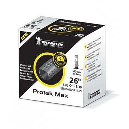 Michelin Protek Max Luftkammer, Prestaventil ,40 mm, 26" 1.9-2.30 (47/58 559),schwarz von MICHELIN