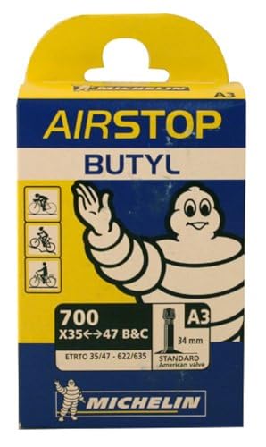 Michelin Schlauch A3 Airstop 27/28 Wood 40 Fahrradschlauch, schwarz Michelin Schlauch A3 Airstop 27/28 Wood 40 Fahrradschlauch, schwarz von MICHELIN