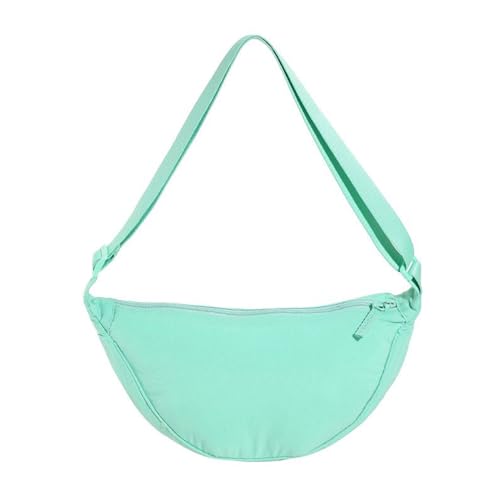 Micmores Crossbody Bag Damen, Nylon Bauchtasche Damen Stylisch Hobo Casual Tasche mit Schultergurt Einstellbar, Halbmond-Umhängetasche Damen Kleine für Schule Shopper Reise von Micmores