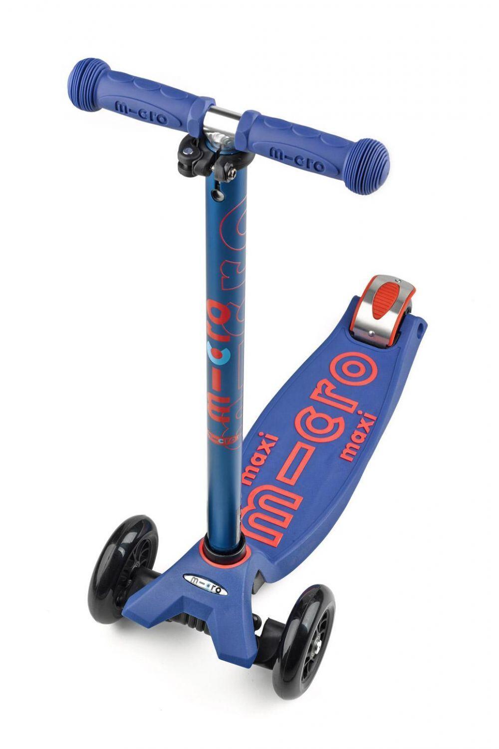 Micro Kickboard Maxi Micro deluxe mit T-Lenker (blau) von Micro