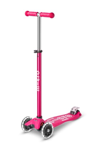 micro Maxi Deluxe LED Kickboard | Kickboard mit LED-Vorderrollen | Lenker höhenverstellbar | ab 5 Jahre | Kickboard in der Farbe pink micro Maxi Deluxe LED Kickboard | Kickboard mit LED-Vorderrollen | Lenker höhenverstellbar | ab 5 Jahre | Kickboard in der Farbe pink von MICRO