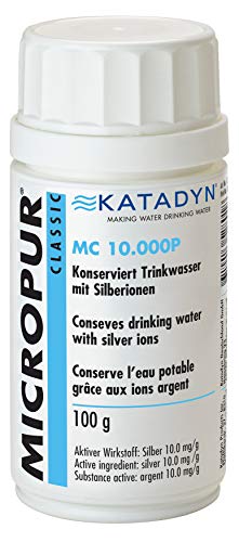 MICROPUR Classic MC 10'000P Pulver Wasserentkeimung Trinkwasser, Gewicht:100g von MICROPUR