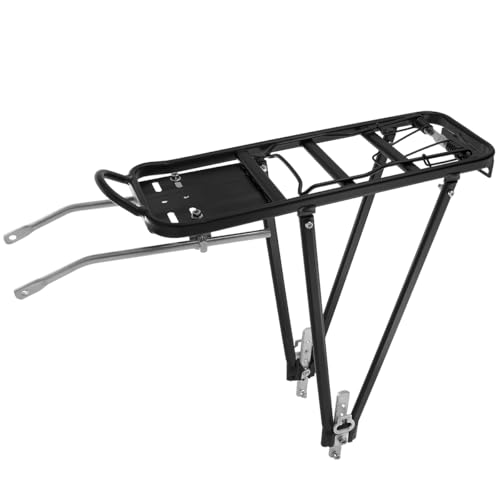 MidGard Fahrrad Gepäckträger für hinten aus Aluminiumlegierung, mit Rücklichthalterung - verstellbar für 26-28 Zoll Fahrräder, MTB Heckträger belastbar bis maximal 25 kg MidGard Fahrrad Gepäckträger für hinten aus Aluminiumlegierung, mit Rücklichthalterung - verstellbar für 26-28 Zoll Fahrräder, MTB Heckträger belastbar bis maximal 25 kg von MidGard