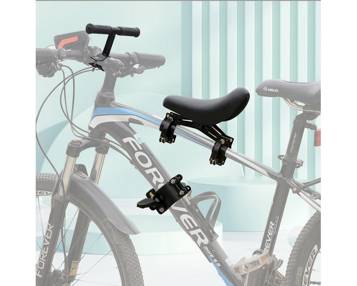 MidGard Fahrradkindersitz für Befestigen vorne am Rahmen, Kinder-Fahrradsitz mit Lenkergriffe, ab: 2, bis: 5, mit Lenkergriffe für sicheren Halt, geeignet für Kinder 2-5 Jahren von MidGard