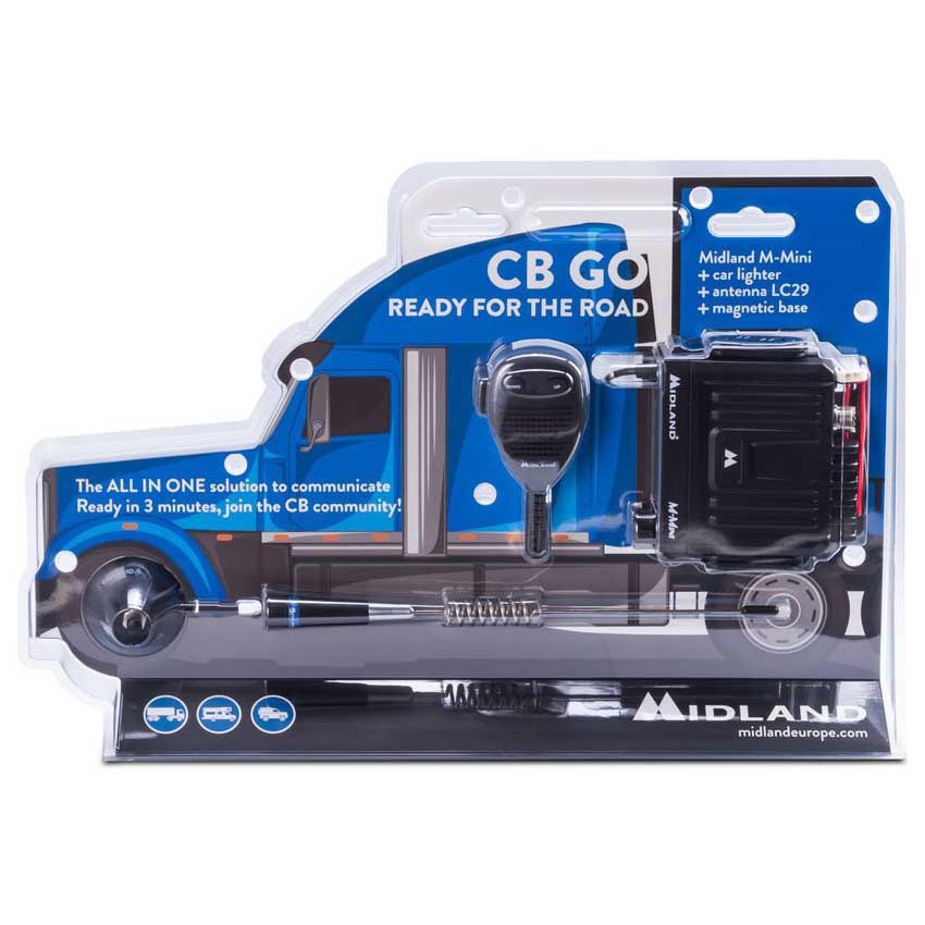 Midland Cb Go Usb M-mini Kit Radio Station Schwarz Midland Cb Go Usb M-mini Kit Radio Station Schwarz von Midland
