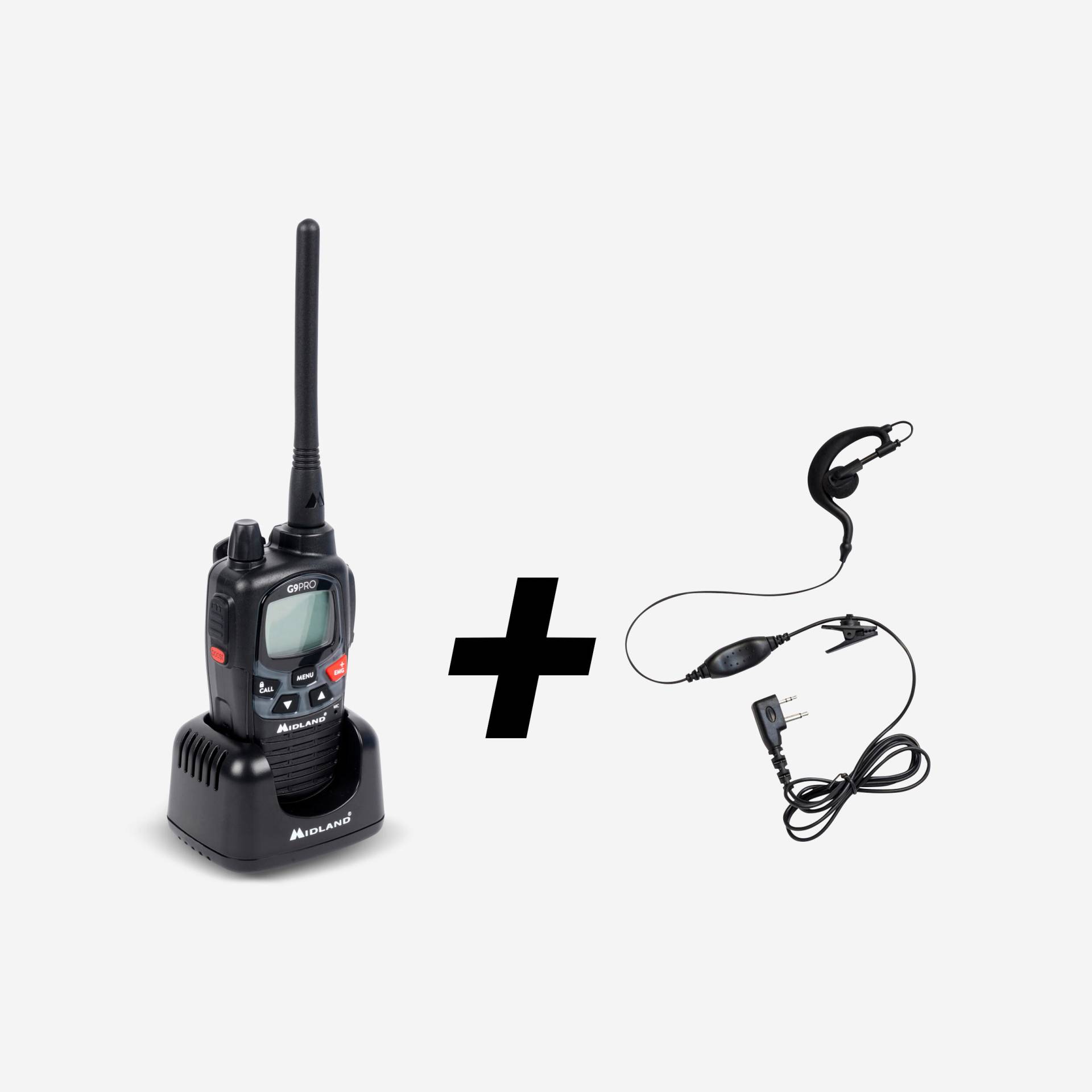 Walkie Talkie MIDLAND G9 PRO + Kopfhörer Walkie Talkie MIDLAND G9 PRO + Kopfhörer von Midland