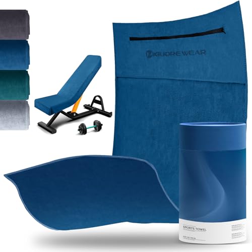 Migliore Wear Sporthandtuch Fitnessstudio,120x50cm Fitness Handtuch mit Reißverschlusstasche, Anti-Rutsch Schnelltrocknend Sport Handtuch für Gym Training Migliore Wear Sporthandtuch Fitnessstudio,120x50cm Fitness Handtuch mit Reißverschlusstasche, Anti-Rutsch Schnelltrocknend Sport Handtuch für Gym Training von Migliore Wear