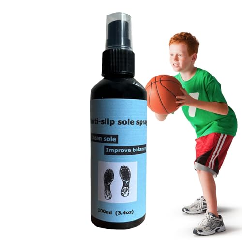 100ml Rutschfestes Spray für Schuhe,Basketball Griffspray für Schuhe,Antihaft-Schuhsohlenverstärker,Schuhschutzspray,Schuhsohlenschutz,Verbessert die Traktion,Reinigt und verjüngt Schuhsohlen von Mihauuke