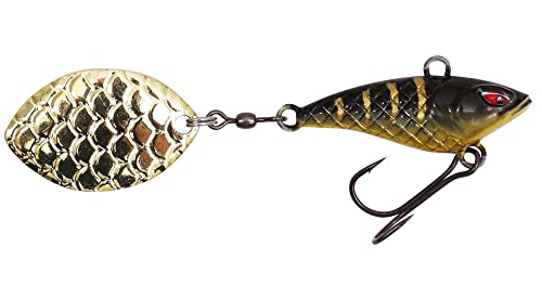 1 x Mikado M-Tail Spinner Jig Spinner Wobbler Hecht Barsch 6g-5,5cm Black Tiger 1 x Mikado M-Tail Spinner Jig Spinner Wobbler Hecht Barsch 6g-5,5cm Black Tiger von Mikado