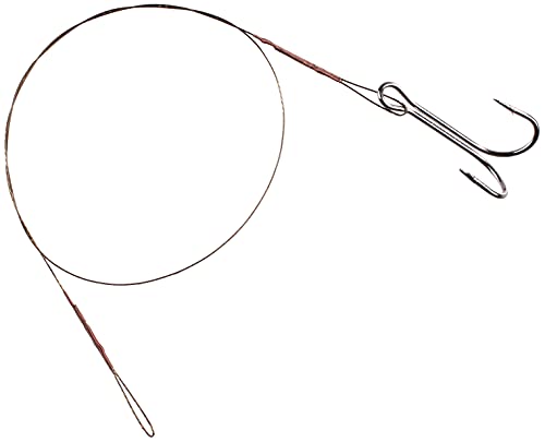 FOXCUP 2 x Stahlvorfach 35cm mit Doppelhaken #4 und Schlaufe - Zandervorfach Hechtvorfach - klar - 6 lb - 10 pounds - 2 Strang - Fischerei-Vorfach FOXCUP 2 x Stahlvorfach 35cm mit Doppelhaken #4 und Schlaufe - Zandervorfach Hechtvorfach - klar - 6 lb - 10 pounds - 2 Strang - Fischerei-Vorfach von FOXCUP