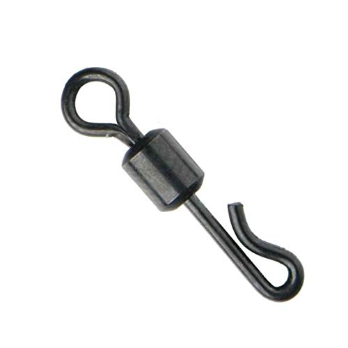 Mikado 10 x Quick Change Swivel Schwarze Wirbel Karpfenwirbel #8 Mikado 10 x Quick Change Swivel Schwarze Wirbel Karpfenwirbel #8 von Mikado Carp