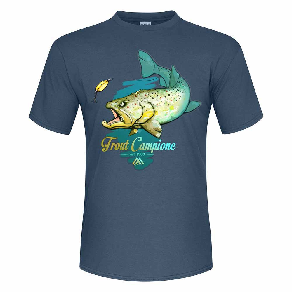 Mikado 2023 Trout Short Sleeve T-shirt Grün XL Mann Mikado 2023 Trout Short Sleeve T-shirt Grün XL Mann von Mikado