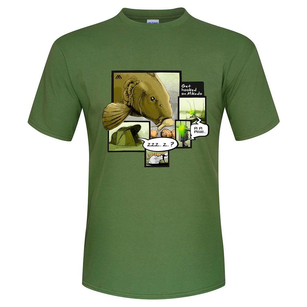 Mikado Carp Bite Short Sleeve T-shirt Grün S Mann Mikado Carp Bite Short Sleeve T-shirt Grün S Mann von Mikado