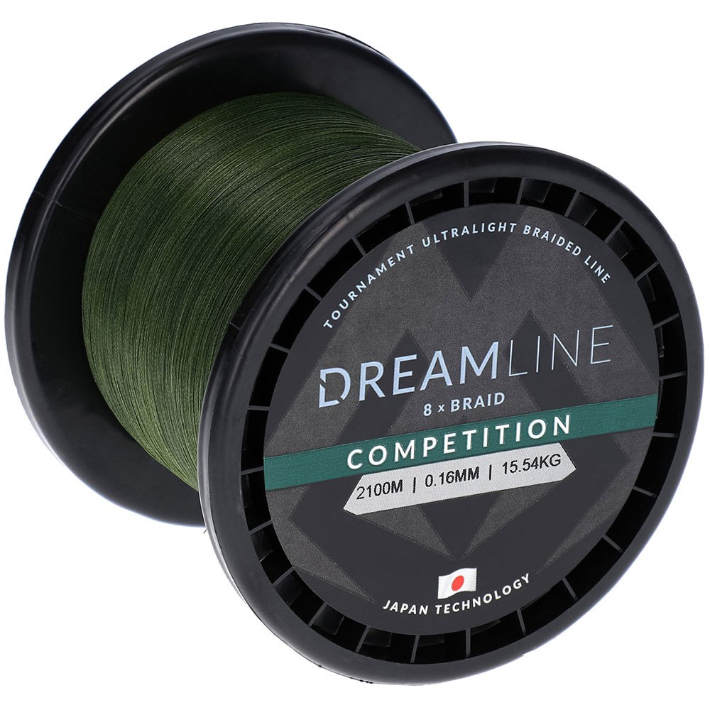 Mikado Dreamline Competition Braided Line 2100 M Grün 0.120 mm von Mikado