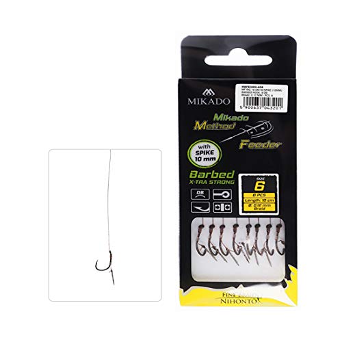 Mikado Method Feeder Rig Nadel - Haken Gr. 10 DD/0.12mm/10cm - 8 Stck. Mikado Method Feeder Rig Nadel - Haken Gr. 10 DD/0.12mm/10cm - 8 Stck. von Mikado Carp