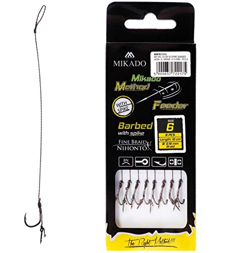 Mikado Method Feeder Rig mit Nadel Braid Chinu - Haken Gr. 12/0.12mm/10cm - 8St Mikado Method Feeder Rig mit Nadel Braid Chinu - Haken Gr. 12/0.12mm/10cm - 8St von Mikado Carp