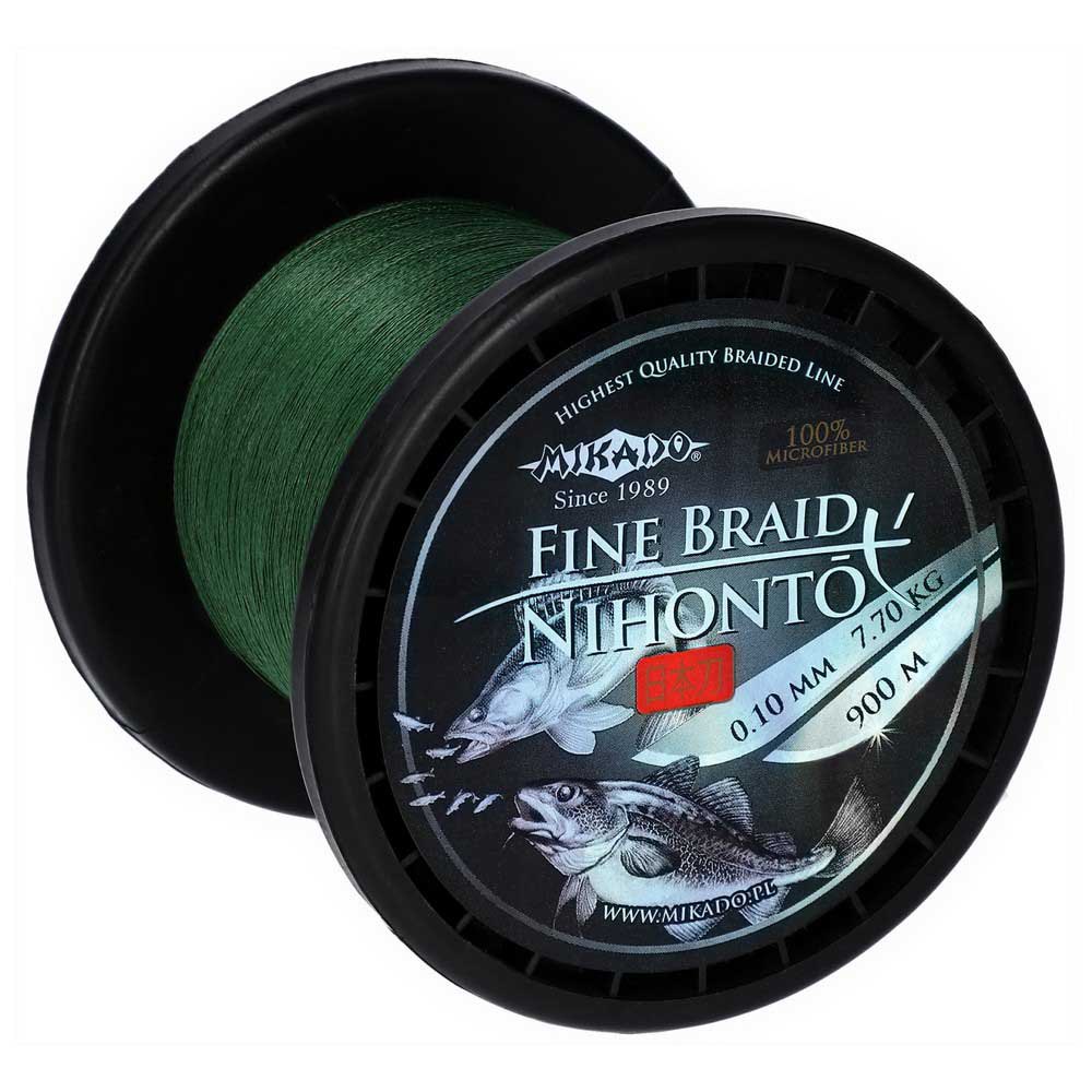 Mikado Nihonto Fine Braided Line 900 M Grün 0.450 mm von Mikado