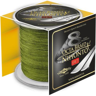 Mikado Nihonto Octa Braid - 0.10mm/7.75Kg/300M - Grün von Mikado