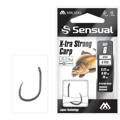 Sensual X-Tra Strong Carp No 12 Db Schnur: 0.18Mm/70Cm 8 Stck. von Mikado