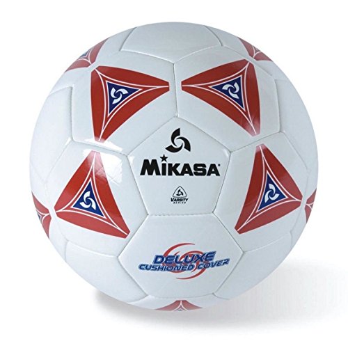 Mikasa Serious Fußball (Rot/Weiß, Größe 5) von Mikasa