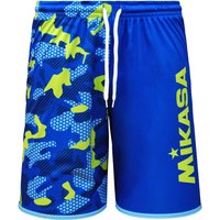 MIKASA Beachvolleyball Shorts Camouflage Herren royal/lime M von Mikasa