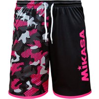 MIKASA Beachvolleyball Shorts Camouflage Herren schwarz/fuchsia S von Mikasa