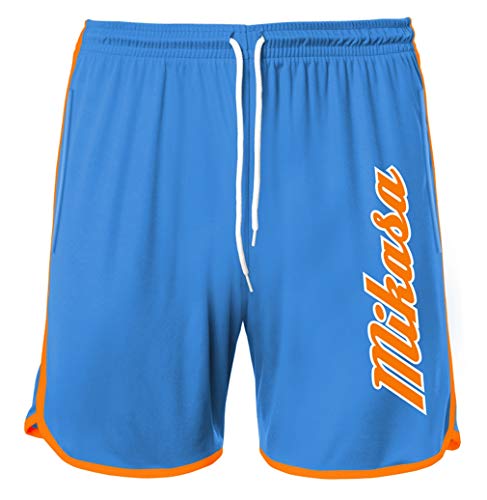 MIKASA Short Beach Volley Damen MT6028, V5 - ortensia/orange Fluo, L von Mikasa