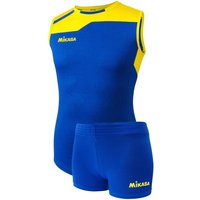 MIKASA Volleyball Trikot Set Damen royal/gelb L von Mikasa