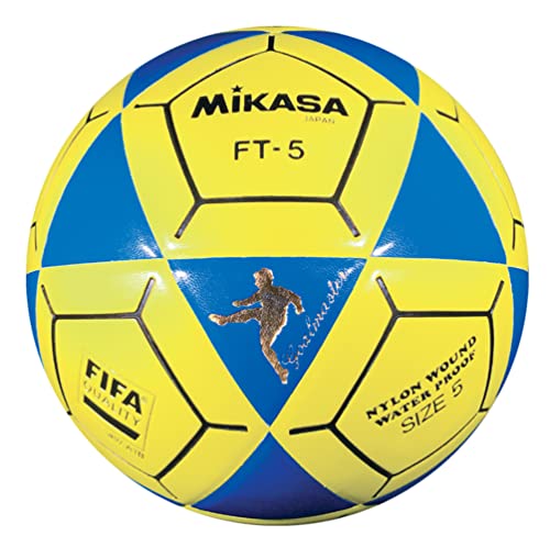 Mikasa FT5 Goal Master Fußball, Blau/Gelb, Größe 5 von Mikasa