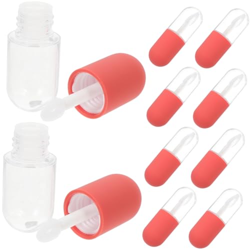 Mikinona 10Stücke Leere Lip Gloss Tuben Nachfüllbare Lippenbalsam Flaschen Kosmetik Behälter für DIY Lippenfarbe und Lipgloss Herstellung Mikinona 10Stücke Leere Lip Gloss Tuben Nachfüllbare Lippenbalsam Flaschen Kosmetik Behälter für DIY Lippenfarbe und Lipgloss Herstellung von Mikinona