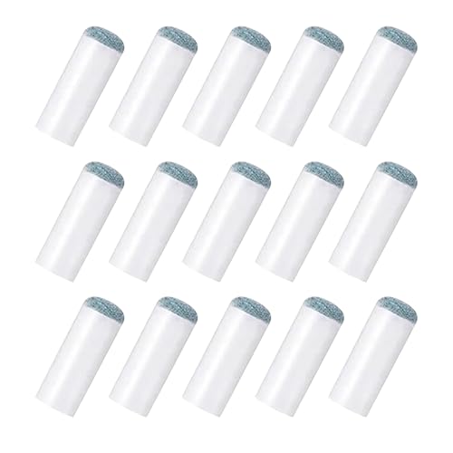 Billard Queue Spitzen, Billard Ersatzspitzen, Billard Zubehör, 13 mm Billardqueues Spitze, Pool-billardqueues Ersatz Spitzen Zubehör, für Billardqueues, Kein Klebstoff Oder Werkzeug Erforderlich,15pcs von Mikiuly