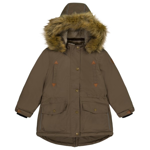 Mikk-Line - Girl's Twill Nylon Parca - Parka Gr 116 chocolate chip von Mikk-Line