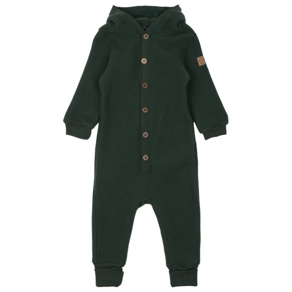 Mikk-Line - Kid's Wool Baby Suit with Hood - Overall Gr 68 oliv von Mikk-Line