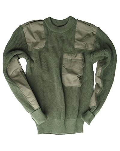 Mil-Tec Pullover BW Polyacryl Herren • Bundeswehr Pullover Männer • Warmer Strickpullover • Verstärkte Ellbogen & Schultern • Atmungsaktiv • Als Winterpullover & Arbeitspullover • Oliv, Größe: 60 Mil-Tec Pullover BW Polyacryl Herren • Bundeswehr Pullover Männer • Warmer Strickpullover • Verstärkte Ellbogen & Schultern • Atmungsaktiv • Als Winterpullover & Arbeitspullover • Oliv, Größe: 60 von Mil-Tec