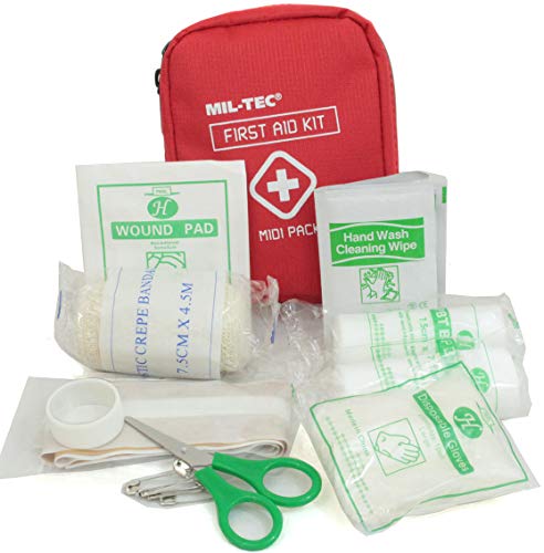 Mil-Tec Unisex – Erwachsene Erste-Hilfe-Paket-16025910 Erste-Hilfe-Paket, Red, Einheitsgröße von Mil-Tec