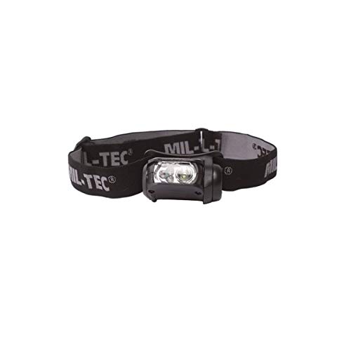 Mil-Tec Unisex – Erwachsene 15170102-Kopflampe Kopflampe, Schwarz, Einheitsgröße von Mil-Tec