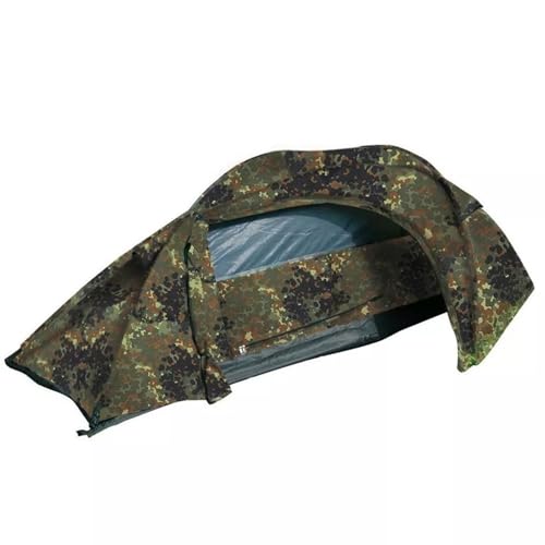 Mil-Tec Einmannzelt Recom (150x250cm) • Tunnelzelt für 1 Person • Ultraleicht, kompakt, Wind- & sturmsicher • Zelt für Trekking, Camping, Outdoor, Wandern • 1-Personen-Zelt • Farbe: Flecktarn Mil-Tec Einmannzelt Recom (150x250cm) • Tunnelzelt für 1 Person • Ultraleicht, kompakt, Wind- & sturmsicher • Zelt für Trekking, Camping, Outdoor, Wandern • 1-Personen-Zelt • Farbe: Flecktarn von Mil-Tec