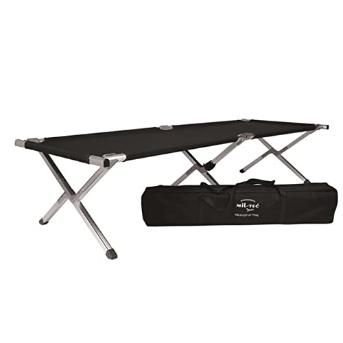 Mil-Tech Unisex – Erwachsene Feldbett-14402002 Feldbett, Schwarz, Einheitsgröße Mil-Tech Unisex – Erwachsene Feldbett-14402002 Feldbett, Schwarz, Einheitsgröße von Mil-Tec
