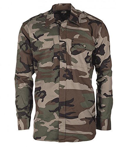 Mil-Tec Unisex Ripstop Hemd, Woodland, S EU Mil-Tec Unisex Ripstop Hemd, Woodland, S EU von Mil-Tec