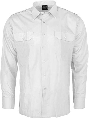 Mil-Tec Mixte Chemise À Manches Longues-10931007 Blouse, Blanc, XXL EU von Mil-Tec