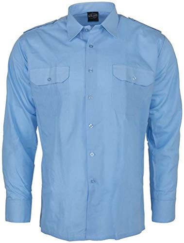 Mil-Tec Unisex Hemd-10931011 Hemd, Hellblau, S EU von Mil-Tec