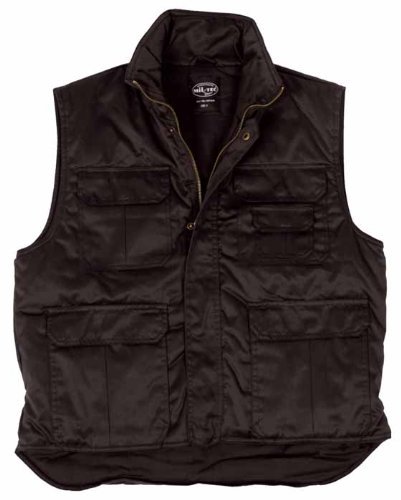 Mil-Tec Herren Ranger Weste, Schwarz, 4XL Mil-Tec Herren Ranger Weste, Schwarz, 4XL von Mil-Tec