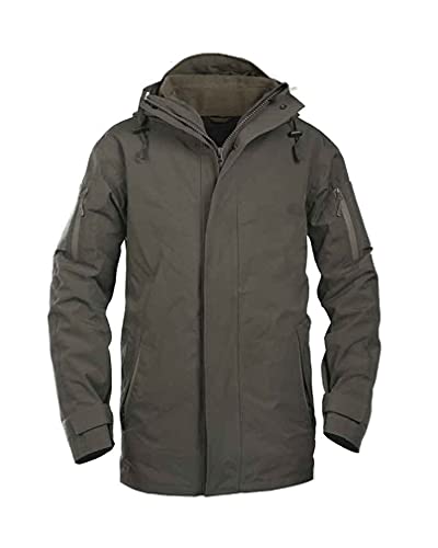 Mil-Tec Warme Regenjacke Unisex • Nässeschutz Jacke wasserdicht • Fleecejacke für Herren & Damen • Als Arbeitsjacke, Militär Jacke, Outdoor Fleece, Funktionsjacke • Ranger Grün, Größe: M Mil-Tec Warme Regenjacke Unisex • Nässeschutz Jacke wasserdicht • Fleecejacke für Herren & Damen • Als Arbeitsjacke, Militär Jacke, Outdoor Fleece, Funktionsjacke • Ranger Grün, Größe: M von Mil-Tec