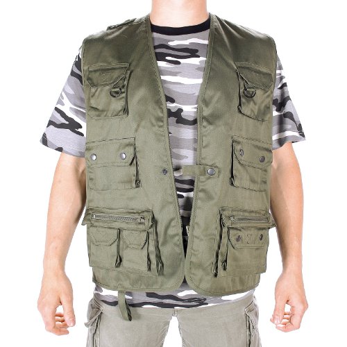 Mil-Tec Herren Jacht u Weste, Oliv, S EU Mil-Tec Herren Jacht u Weste, Oliv, S EU von Mil-Tec