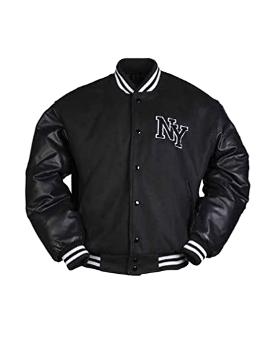 Mil-Tec NY Baseball Jacke m. Patch schwarz Gr.3XL von Mil-Tec