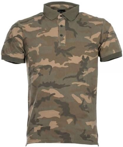Mil-Tec Poloshirt Prewash Co. Pikee Woodland Gr.L Mil-Tec Poloshirt Prewash Co. Pikee Woodland Gr.L von Mil-Tec