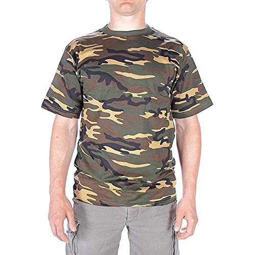 Mil-Tec Herren T-shirt-11012020 T-Shirt, Tarn Woodland, 4XL EU von Mil-Tec